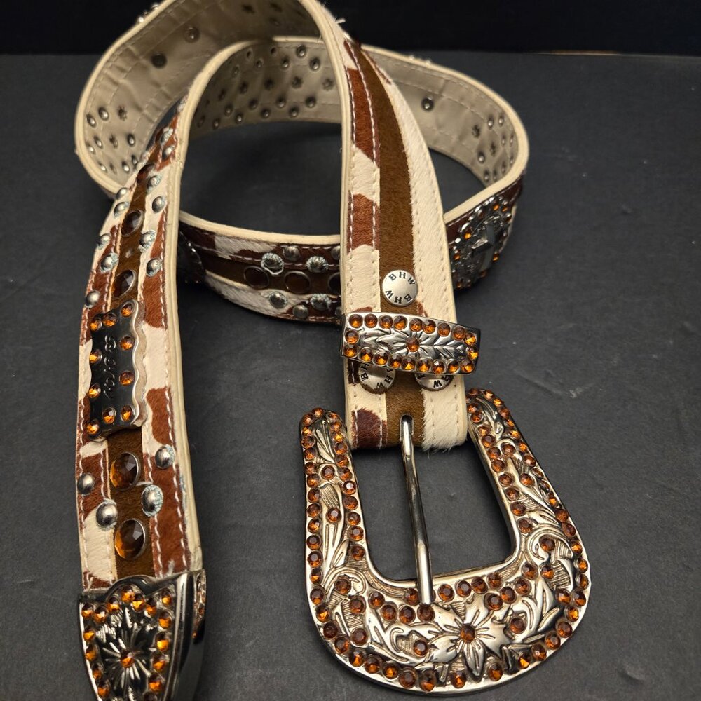 BHW CALF HAIR BELT